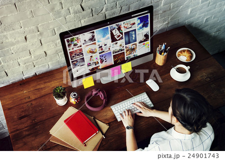 Ideas Creative Occupation Design Studio Computer Working Concept 24901743