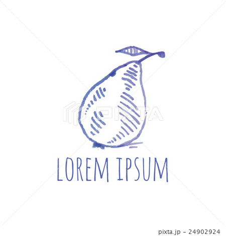 Pear vector illustration -sign, symbol, logo, icon 24902924