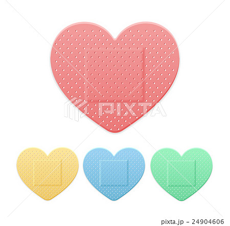 Aid Band Plaster Strip Medical Patch Heart Color 24904606