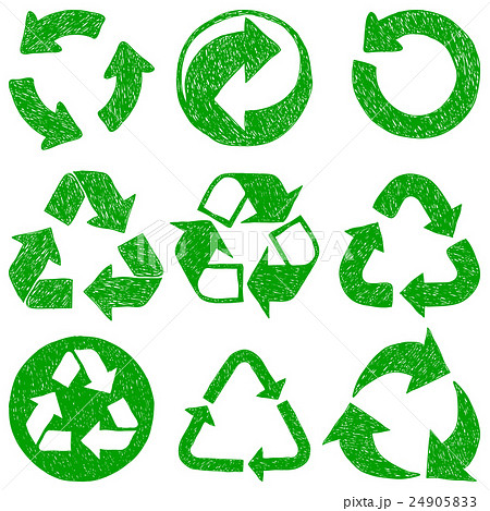 Recycle Doodle Iconsのイラスト素材