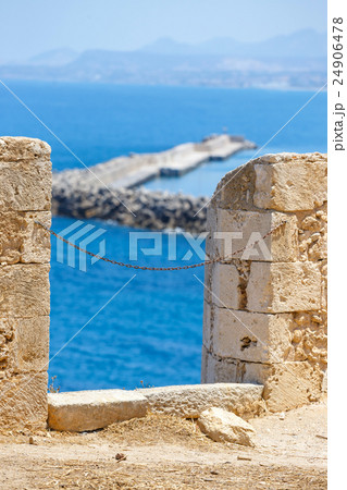fortress Fortezza in Rethymno on Crete, Greece fortress Fortezza in Rethymno on Crete, Greece 24906478