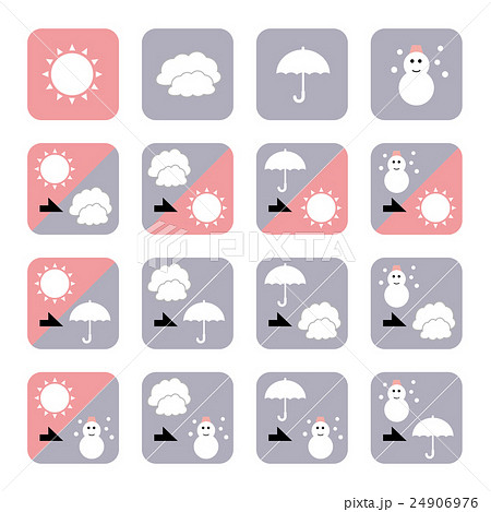 天気予報のイラスト素材