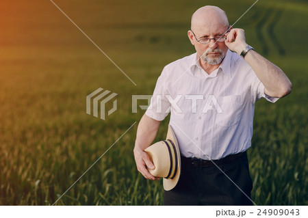 old man in field 24909043
