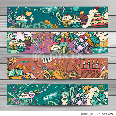 Happy birthday abstract 24909329