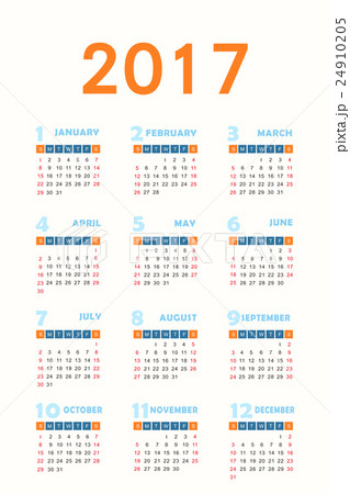 calendar for 2017 24910205