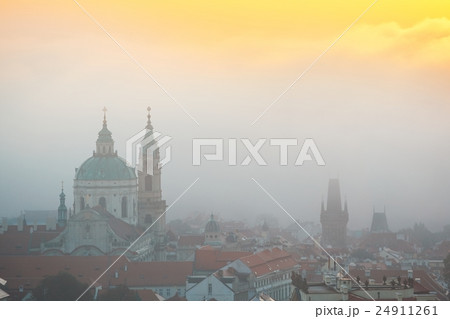 Autumn morning in Prague 24911261