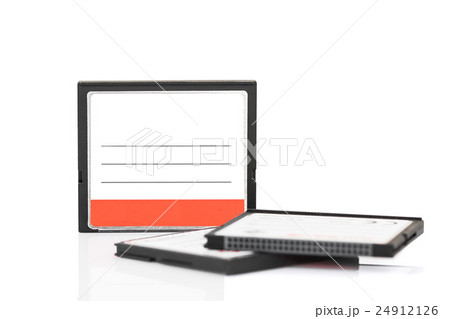 Compact Flash memory card on whtie Compact Flash memory card on whtie 24912126