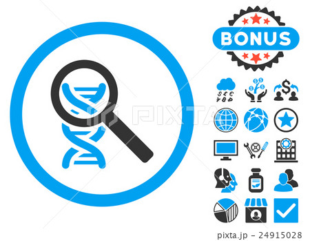 Explore DNA Flat Vector Icon with Bonus 24915028