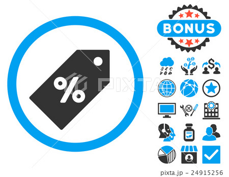 Discount Tag Flat Glyph Icon with Bonus 24915256