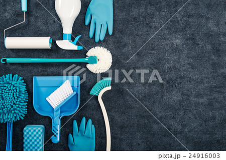 掃除道具 並べて撮影 24916003
