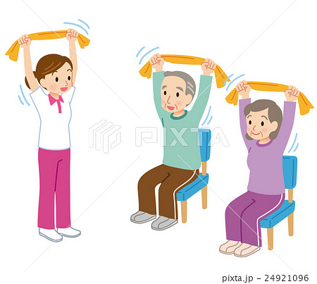 senior citizen exercise clip art