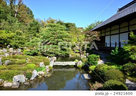 等持院　方丈と芙蓉池（2016.4） 24921600