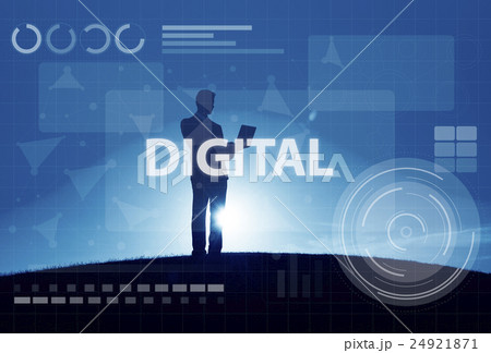 Computer Network Digital Connection Technology Concept 24921871