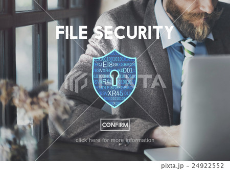 File Security Protection Privacy Interface Concept 24922552