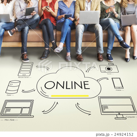 Cloud Sharing Networking Connection Transfer Concept 24924152