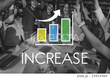 Business Development Growth Bar Chart Concept Business Development Growth Bar Chart Concept 24924468