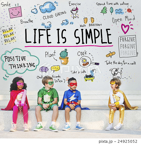 Positive Thinking Simple Life Graphic Concept 24925052