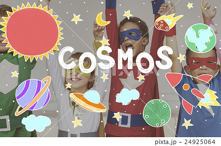 Outer Space Icons Drawing Graphics Concept 24925064