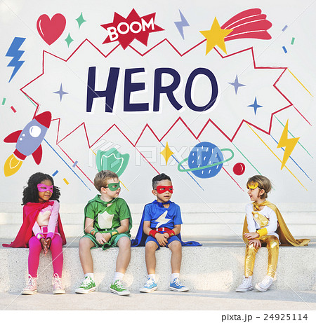 Superhero Kids Imagination Power Helper Concept 24925114