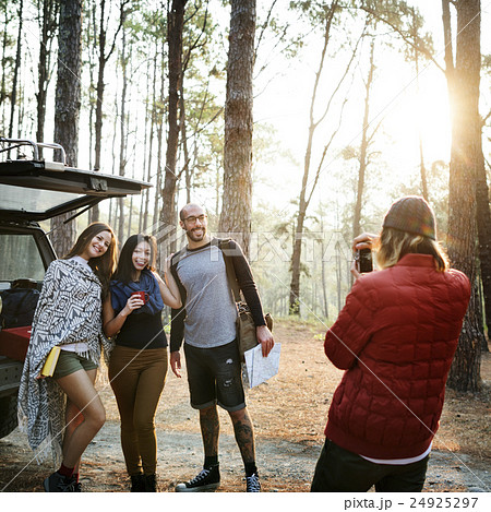 People Friendship Hangout Traveling Destination Camping Concept People Friendship Hangout Traveling Destination Camping Concept 24925297