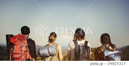 Backpacker Camping Hiking Journey Travel Trek Concept 24925317