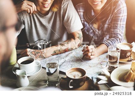 People Friendship Hangout Traveling Destination Holiday Concept 24925318