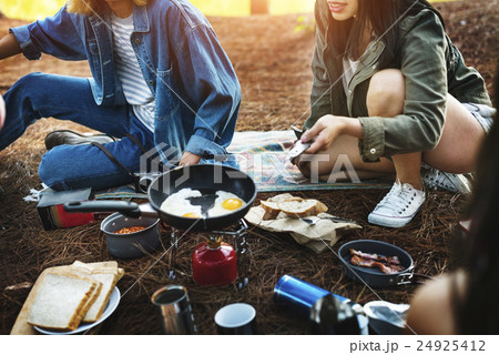 Friends Cooking Forest Adventure Concept Friends Cooking Forest Adventure Concept 24925412