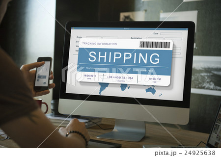 Logistics Delivery Cargo Freight Shipment Concept Logistics Delivery Cargo Freight Shipment Concept 24925638