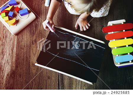 Little Girl Child Development Knowledge Education Concept Little Girl Child Development Knowledge Education Concept 24925685