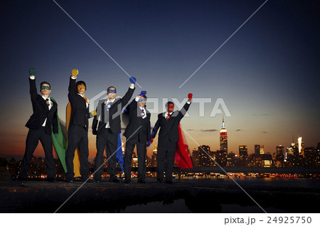 Superhero Businessmen Confidence Inspiration Concept Superhero Businessmen Confidence Inspiration Concept 24925750