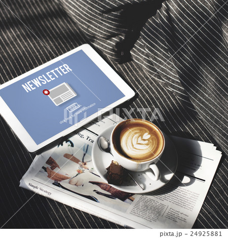 Newsletter Hot News Announcement Daily Concept 24925881