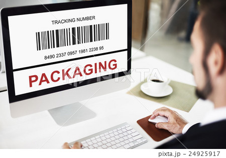 Bar Code Order Tracking Number Concept Bar Code Order Tracking Number Concept 24925917