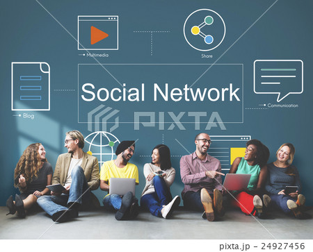 Technology Communication Icons Symbols Concept 24927456