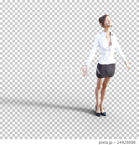 A woman with beautiful legs to pose perming3DCG Illustration material A woman with beautiful legs to pose perming3DCG Illustration material 24928086