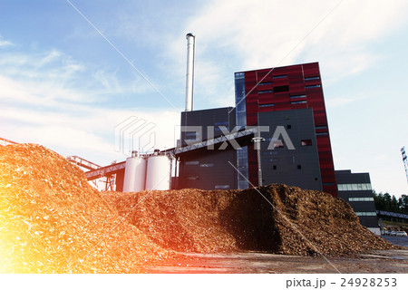 bio power plant with storage of wooden fuel bio power plant with storage of wooden fuel 24928253