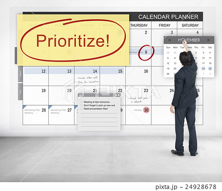 Prioritize Effectivity Importance Tasks Urgency Concept 24928678