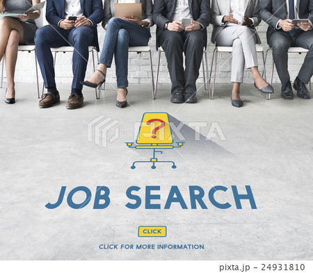 Job Search Occupation Recruitment We're Hiring Concept 24931810