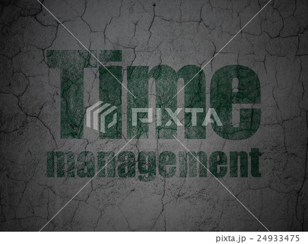 Timeline concept: Time Management on grunge wall 24933475