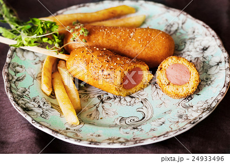 korndog with french korndog with french 24933496