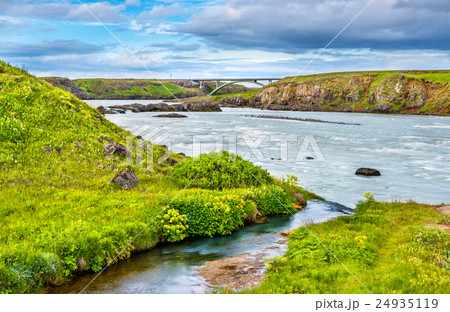 Urridafoss, largest by flow rate waterfall Iceland 24935119