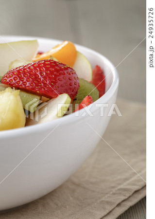 fresh mix fruit salad with strawberry, kiwi and fresh mix fruit salad with strawberry, kiwi and 24935726