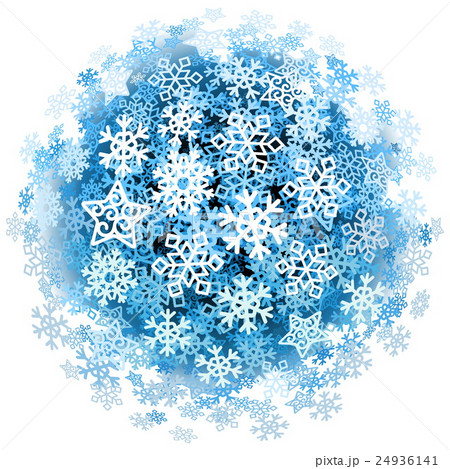 Vector Snowflakes Sphere Vector Snowflakes Sphere 24936141