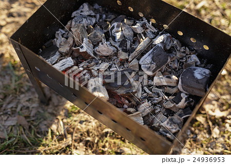 charcoal preparation for bbq in mangal 24936953