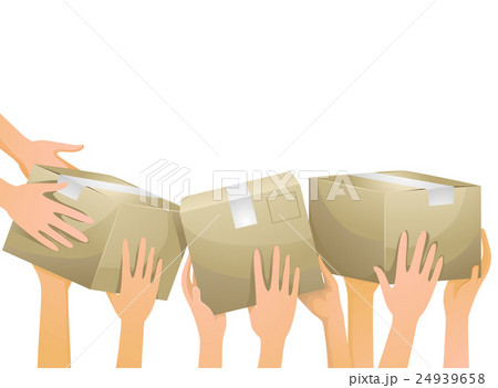 Hands Volunteer Boxes 24939658