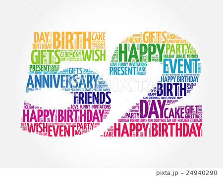 Happy 52nd birthday word cloud Happy 52nd birthday word cloud 24940290
