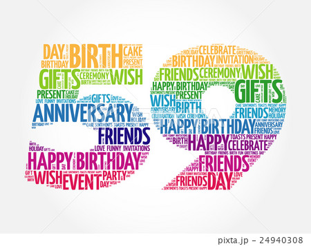 Happy 59th birthday word cloud 24940308
