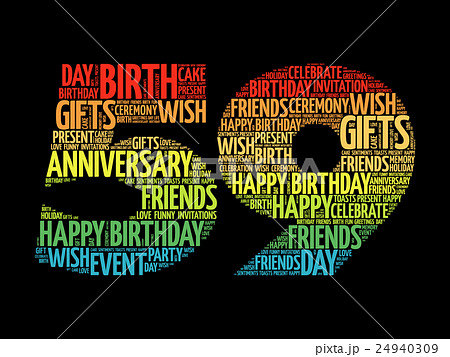 Happy 59th birthday word cloud 24940309