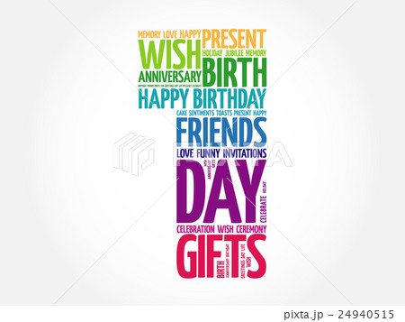 Happy 1st birthday word cloud Happy 1st birthday word cloud 24940515