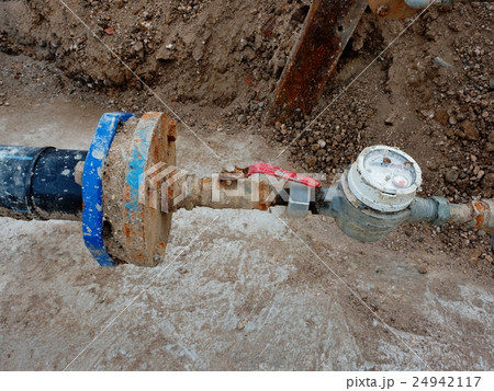 Drink waser pipe, hydrometer and  shut-off valve 24942117