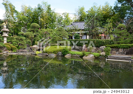 池上本門寺の松濤園の写真素材